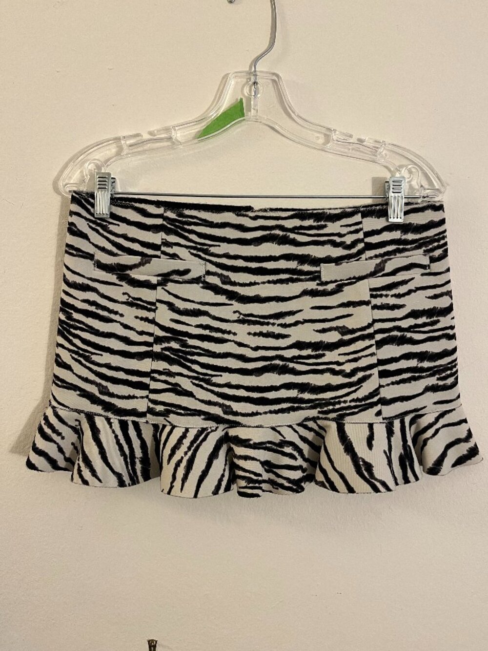 TOGA PULLA MINI SKIRT ZEBRA PRINT SIZE 38 (XS)